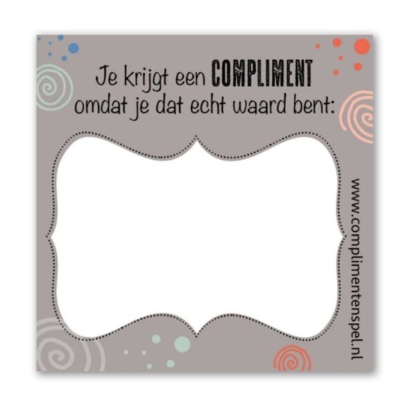 complimenten blok