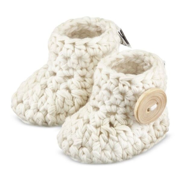 Maylily gehaakte baby slofjes beige