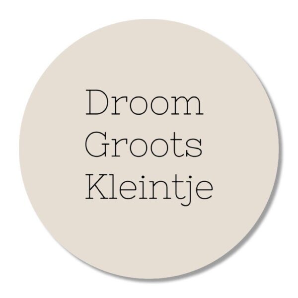 Muurcirkel Droom Groots babykamer