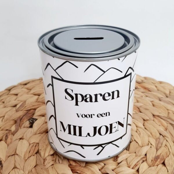 Spaarblik Sparen voor een miljoen