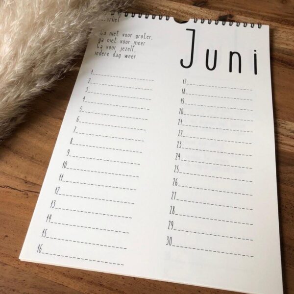 Kalender lieverlief juni