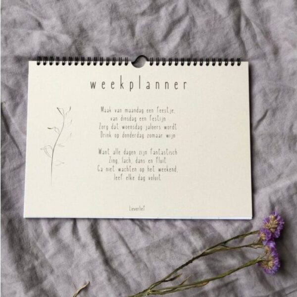 Weekplanner lieverlief