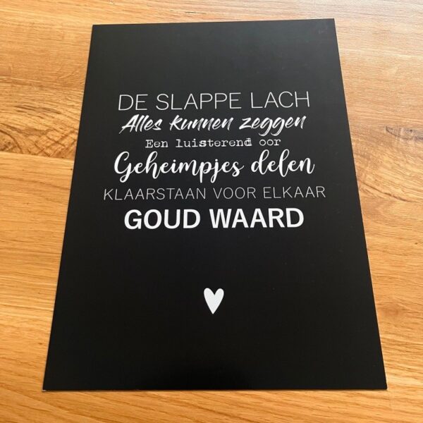 Posterkaart Slappe Lach