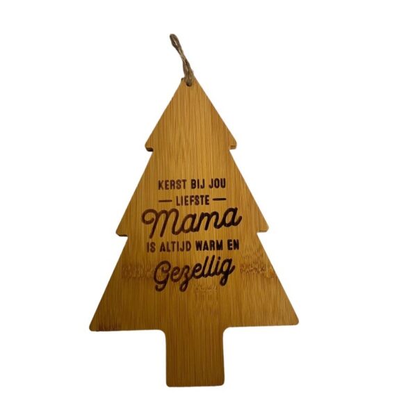 Kerstplank Mama