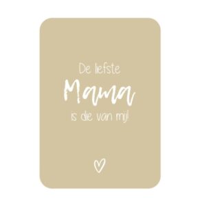 Kaart liefste mama