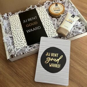 Brievenbus cadeau Goud waard