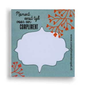 Post it moment eerst tijd voor een compliment