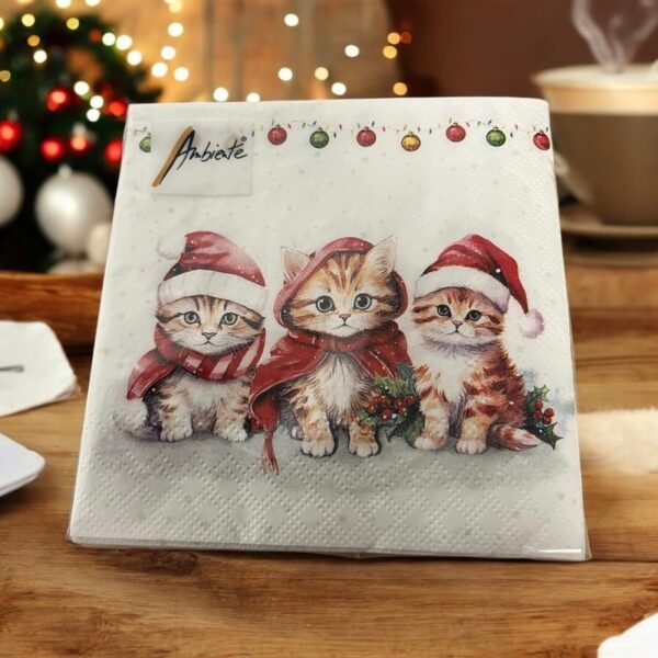 Kerst Servetten poes