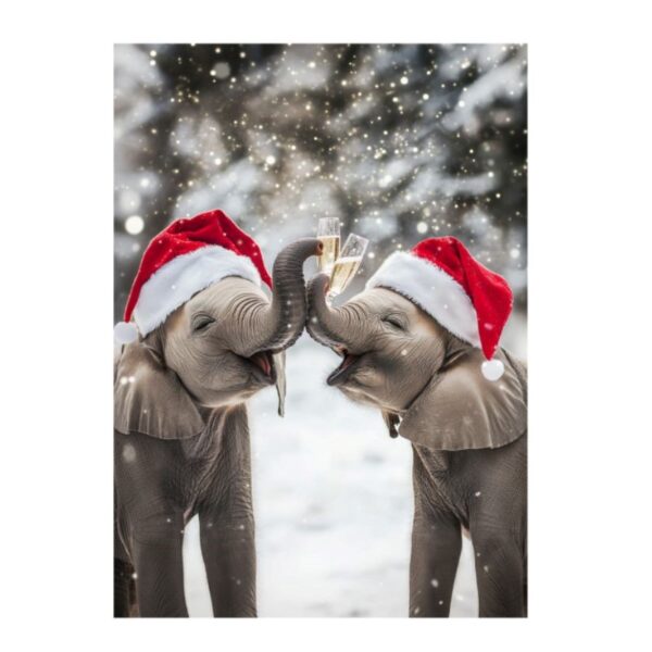 Kerstkaart olifant