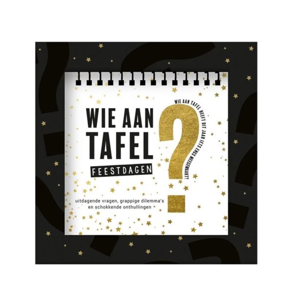 Wie aan tafel feesdagenspel