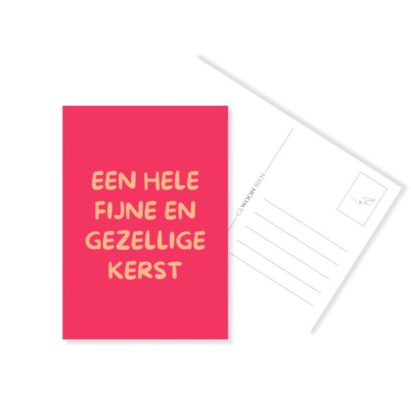 een hele fijne en gezellige kerst