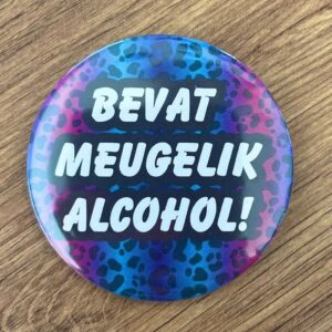 Button bevat meugelijk alcohol