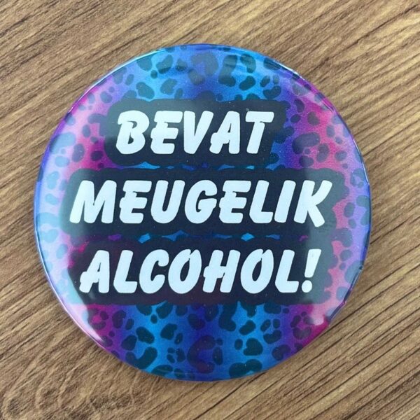 Button bevat meugelijk alcohol